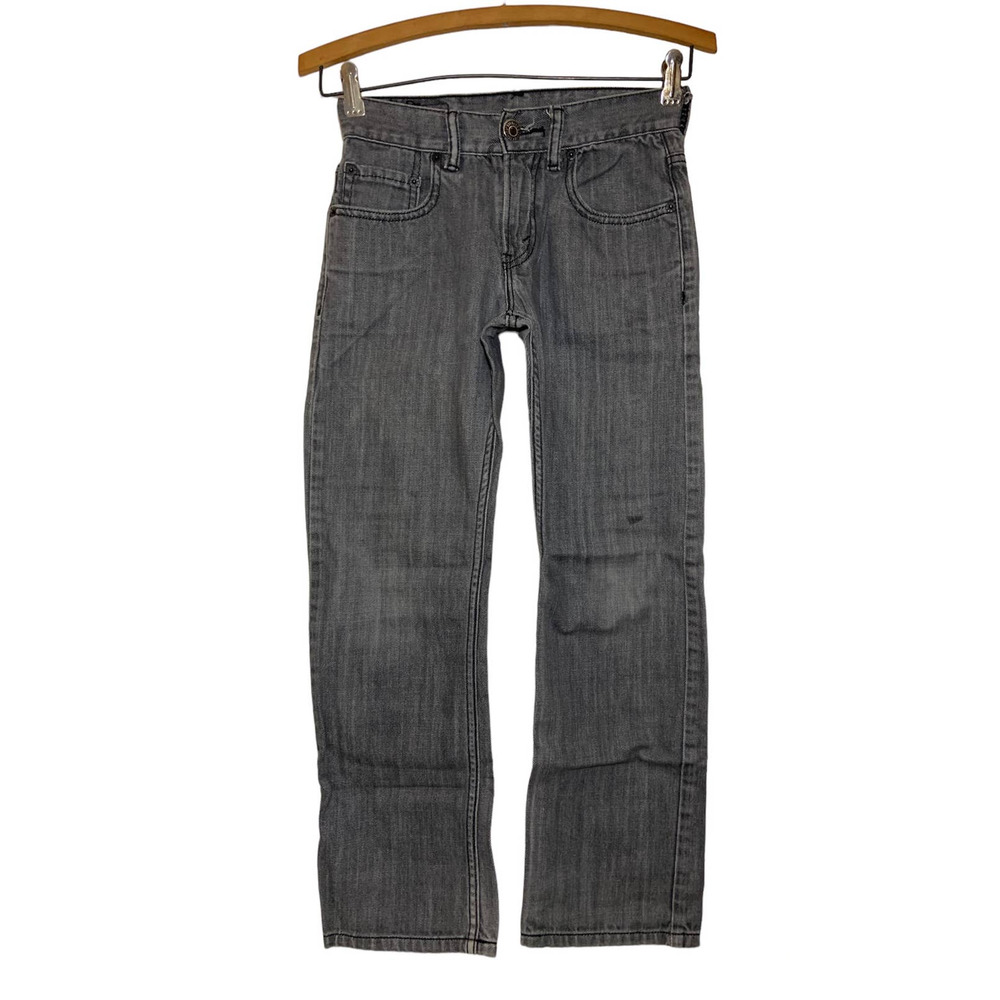 Boys Levis 514 Slim Straight Denim Jeans Gray Size 10 Regular 25X25